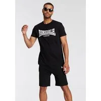 Lonsdale Freizeitanzug MOY (Packung, 2-tlg., mit T-Shirt), zweiteiliges Set mit T-Shirt und Shorts, unifarbenes Design