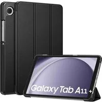SmartUP Tablet-Hülle für Samsung Galaxy Tab A11 Plus 9H Schutzglas Panzerfolie Klapphülle 11 Zoll, integrierte Standfunktion, integrierter Magnetverschluss