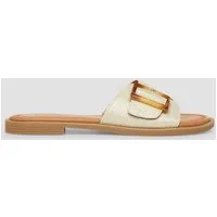 s.Oliver Sandalen Sandale Slides mit Schmuck-Detail