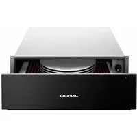 Grundig Einbau-Wärmeschublade Dark Inox mit Teleskopschublade Geschirr bis 6 Personen GWS2221DX