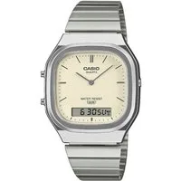 CASIO VINTAGE Chronograph AQ-240E-7A2EF, Quarzuhr, Armbanduhr, Damenuhr, Herrenuhr, Edelstahlarmband, analog