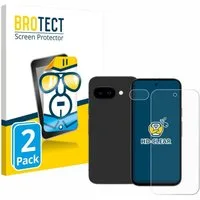 BROTECT Displayschutzfolie Schutzfolie für Google Pixel 9a (Display+Kamera), 2 Stück, Displayschutz Schutz Folie Klar Transparent