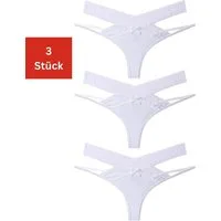 Elegant Love Tangaslip Damen Slip aus Spitze – Sexy Panty Unterwäsche mit stilvoller Optik (Set, 3-St., 3er-Pack) Tanga V-Strings – Elegante Spitzenunterwäsche im Set