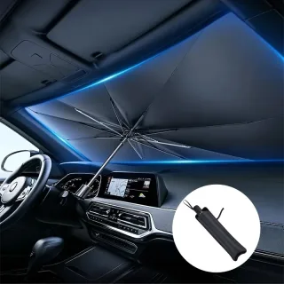 Car Front Windshield Sunshade Umbrella Portable Foldable Design Anti-UV Car Sunshade Windshield Cover for Sedans SUVs Va