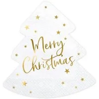 partydeco Papierserviette Servietten 'Merry Christmas' 20Stk./33x33cm
