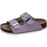Fischer-Markenschuh Hawaii Pantolette aus Vegano (Lederimitat), mit Fleecefutter, mit gepolsterem Lederfußbett