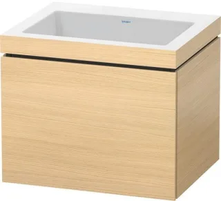 Duravit L-Cube c-bonded Set wandhängend Mediterrane Eiche Matt 600x480x500 mm - LC6916N7171 LC6916N7171