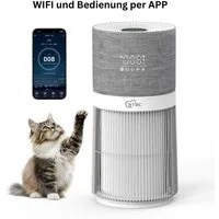 Catac Luftreiniger Air Purifier für Schlafzimmer Luftreinigungsrate 600 m³/h