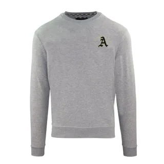 Aquascutum - Sweatshirt für Herren, Rundhalsausschnitt, Langärmlig (Grau)