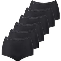 sloggi Maxislip 6er Pack Basic + (Spar-Set) Maxi Slip - Baumwolle - Atmungsaktiv - Perfekter Sitz