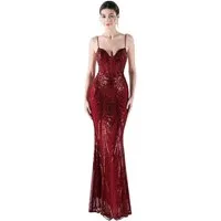 Moda Minx Jerseykleid Gabrielle Long Dress mit wunderbarem Rückenausschnitt