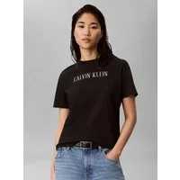 Calvin Klein Jeans T-Shirt Rundhalsausschnitt, Regular Fit, Logoschriftzug