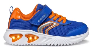 Geox Sneaker "J ASSISTER BOY Blinkschuh" Sportschuh, Klettschuh mit auffällig blinkender Sohle