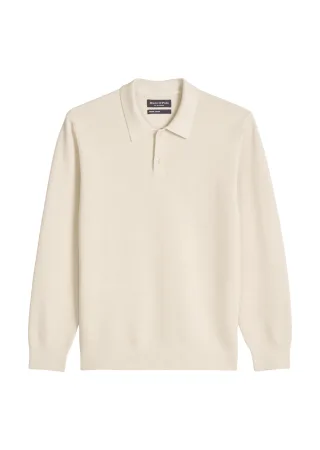 Marc OPolo Casual - Strick-Poloshirt regular Grey Silk - Gr. - S