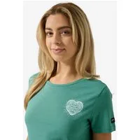 SUPER.NATURAL Print-Shirt für Damen, Merino LITTLE HEARTWOOD TEE Herz Motiv, Love