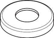 Hansgrohe Rosette Absperrventil chrom , 31098000 31098000