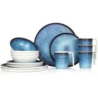 Moritz Geschirr-Set Camping Geschirr Deep Ocean 16-teilig