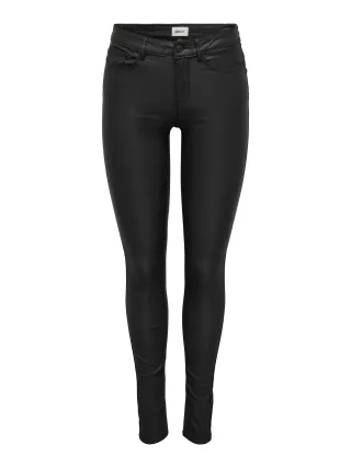 ONLY - ONLANNE K MID WAIST COATED PNT NOOS Black - Gr. - 34