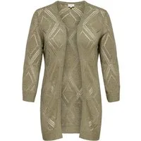 ONLY CARMAKOMA Strickjacke CARPAMELA 4/5 OPEN CARDIGAN KNT