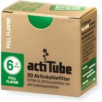 ActiTube Aktivkohlefilter slim Filter 6mm oder 7mm Drehfilter + Transporthülle, made in Germany