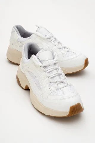 Bambi Bedruckte Mesh Turnschuhe Damen