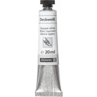 BRUNNEN Wasserfarbe Deckweiß-Tube 20ml - Premium Deckfarbe für perfekte Ergebnisse