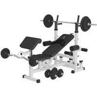 GORILLA SPORTS Kraftstation Kraftstation Universal inkl. 100 kg Kunststoff Gripper Set, (27-tlg)