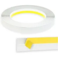 Nobily Fensterleiste PVC-Flachleiste, 40mm ohne Lippe,selbstklebend,Zierleisten zur Montage, selbstklebend, Kunststoff, Farbe: Weiß