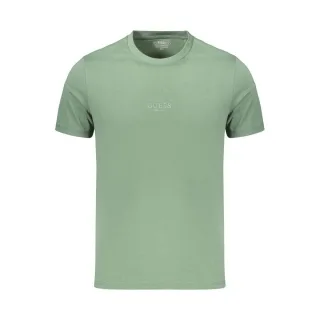 Guess Jeans Grünes Baumwoll-Herren-T-Shirt