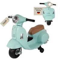 Lemodo Elektro-Kinderroller VESPA mit abnehmbaren Stützrädern, Elektromotorrad