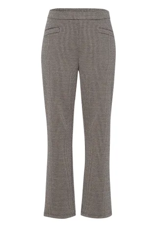FRANK WALDER - Hose MIA CAFÉ AU BLEU aus modischem Mix-Fancy-Jersey ink/ecru - Gr. - 44