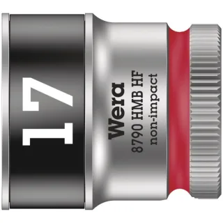 Wera 8790 HMB HF Zyklop-Steckschlüsseleinsatz mit 3/8"-Antrieb mit Haltefunktion Rot - 05003751001