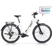 Airtracks E-Bike Trekkingrad 28" Damen E-Bike Trekking Wave TERRA TR2 BOSCH PERFORMANCE LINE PX, 10 Gang Shimano Deore RD-M5130 SGS, Linkglide, 10-fach Schaltwerk, Kettenschaltung, Mittelmotor, 600 Wh, (Akku BOSCH POWERTUBE 600Wh Smart System), Displ