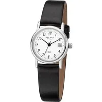 Regent Quarzuhr F-827 - 7610.40.19, Armbanduhr, Damenuhr, Lederarmband, analog, Tag