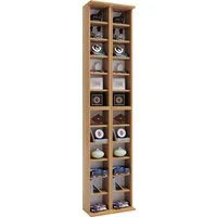 VCM Standregal Holz CD DVD Stand Regal Schrank Ständer Almera, 1-tlg., 183x42x20cm Schrank, Aufbewahrung