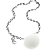 D&G Collier Snow, aus Edelstahl, Ankerkette, Karabinerverschluss