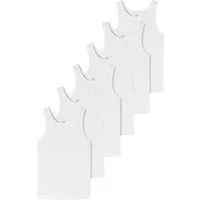 uncover by SCHIESSER Unterhemd 6er Pack Basic (Spar-Set, 6-St) Unterhemd / Tanktop - Baumwolle - Unterhemden mit perfekter Passform