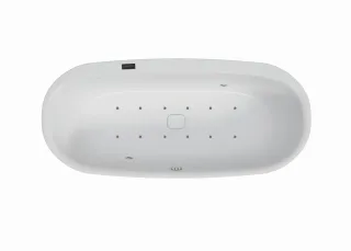 Hoesch Monolith Whirlwanne iSensi Oval 1700x750 (Monolith) mit Air System und Überlaufbefüllung Chro 3982i.110305001
