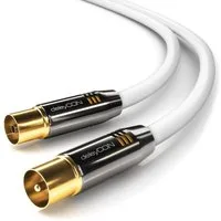 deleyCON deleyCON HDTV TV Antennen Kabel 12,5m - TV-Stecker zu TV-Buchse TV-Kabel