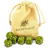 Waldfelsen Spiel – 2-50 Stk Standard Spielwürfel 16 mm Acrylwürfel Würfel bunt, Spielmaterial, Verschiedene Farben