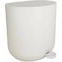 relaxdays Kosmetikeimer Mülleimer mit Softclose 7 l, Beige