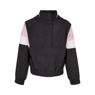 Urban Classics - Jacke Zum Überziehen für Mädchen (Schwarz/Weiß)