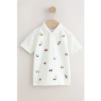 Next Poloshirt Kurzärmeliges, besticktes Poloshirt (1-tlg)