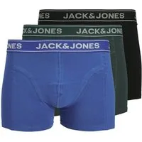 Jack & Jones Trunk JACBLACK – Boxershorts mit Stretch, Jersey und mittlerer Taille (Packung, 3-St) unifarben, modisch, regular fit, Jersey
