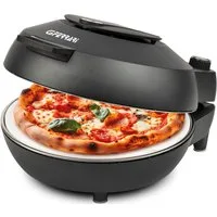 G3 Ferrari Pizzaofen G10199 Pummarola bis 420 °C, mit Backthermostat, Pizzawendestein, schaltbare Ober- und Unterhitze im edlen Design
