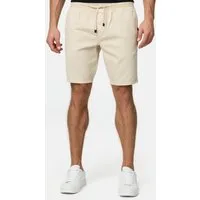 Indicode Chinoshorts Herren Carver Chino Shorts Herrenshorts mit elastischem Bund und Kordelzug