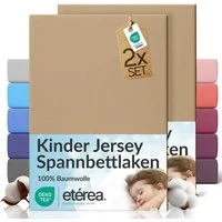 etérea Himmlische Qualität Spannbettlaken etérea Comfort Jersey 2er Set Spannbettlaken, Jersey, Gummizug: rundum, (2 Stück)