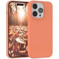 EAZY CASE Handyhülle für Apple iPhone 14 Pro Hülle Silikon 6,1 Zoll, Schutzhülle mit Kameraschutz telefonhülle elastisch bumper tpu Orange