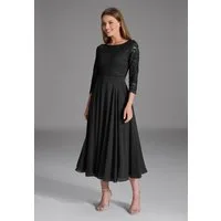SWING Abendkleid Taillierter Schnitt mit ausgestelltem Rockteil