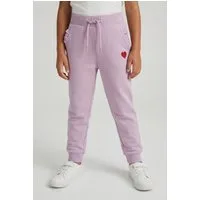 Name It Sweathose NMFVIMA SWE PANT BRU NOOS mit süßem Rüschendetail